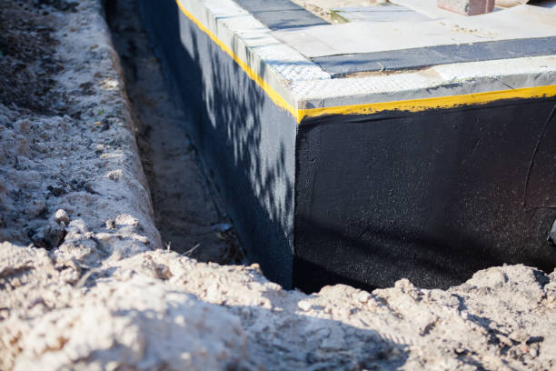 Professional Basement Waterproofing technician working in Cross Plains, WI